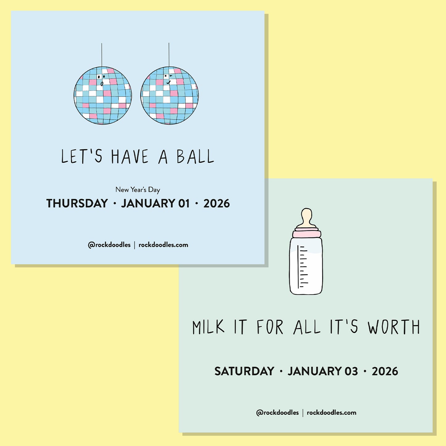 2026 A Pun A Day Desktop Calendar