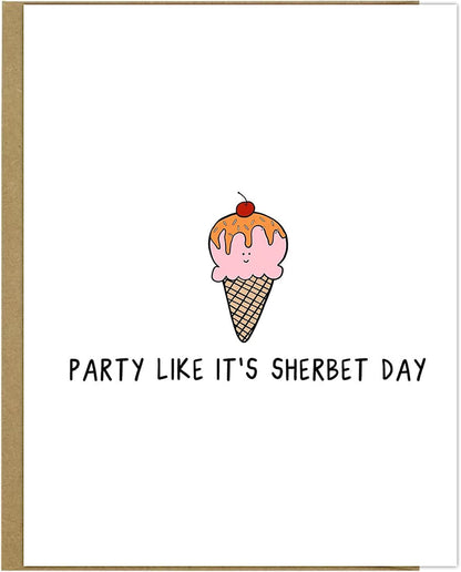 Party like it's Sherbet Day with this rockdoodles Sherbet Day Card.