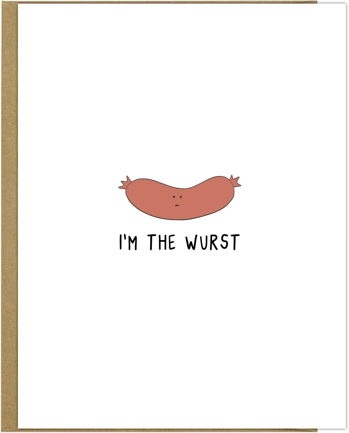 I'm The Wurst Card by rockdoodles, with a blank inside for your personal message, and a natural envelope.