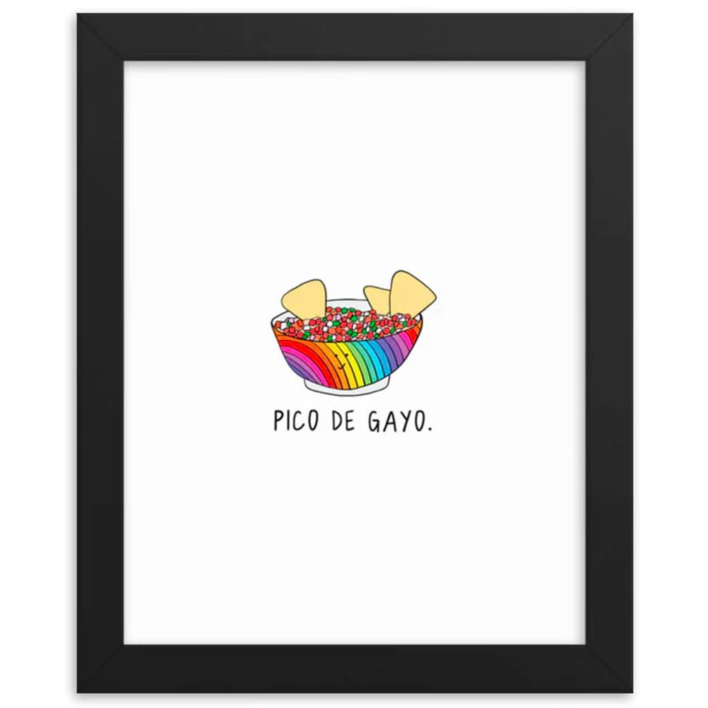Pico De Gayo Print by rockdoodles framed fine art print by pid de gavo's artist shop. Quality wood frame.