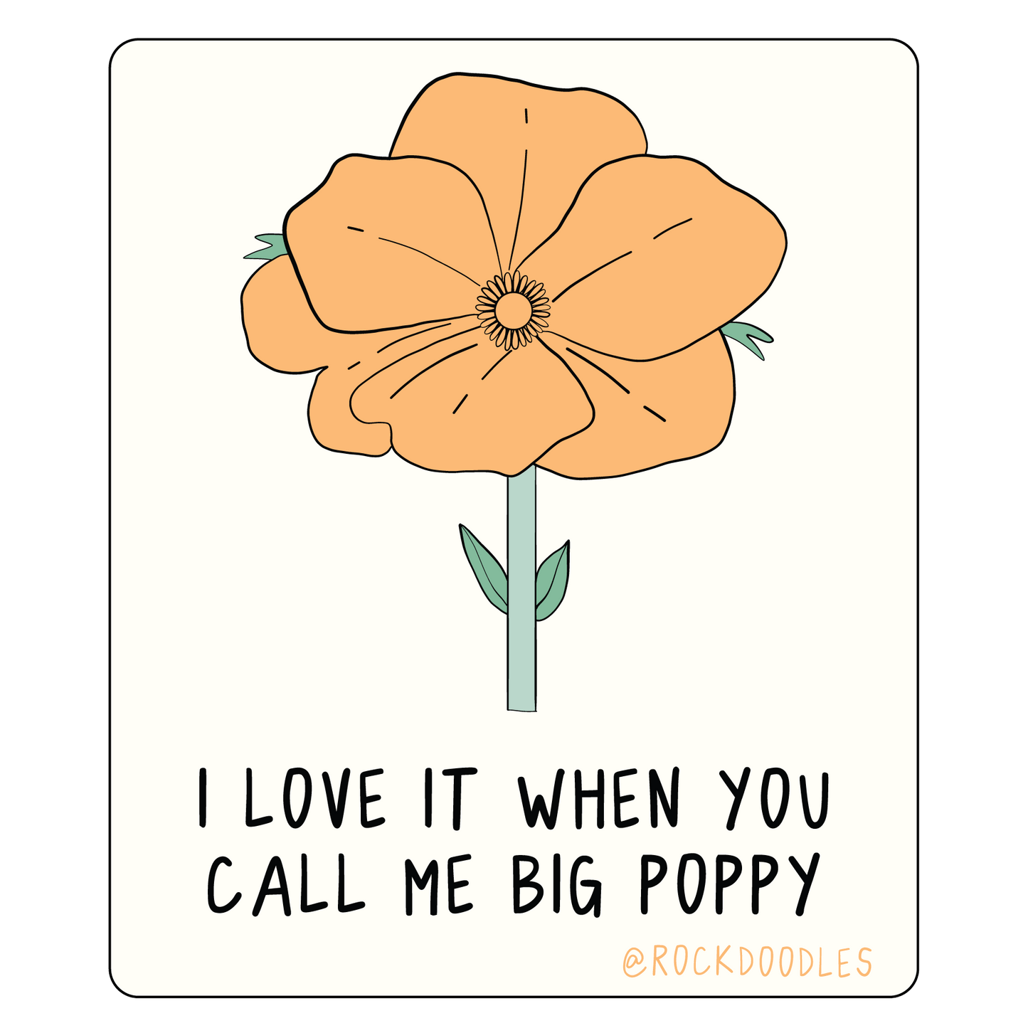 Big Poppy Air Freshener - rockdoodles