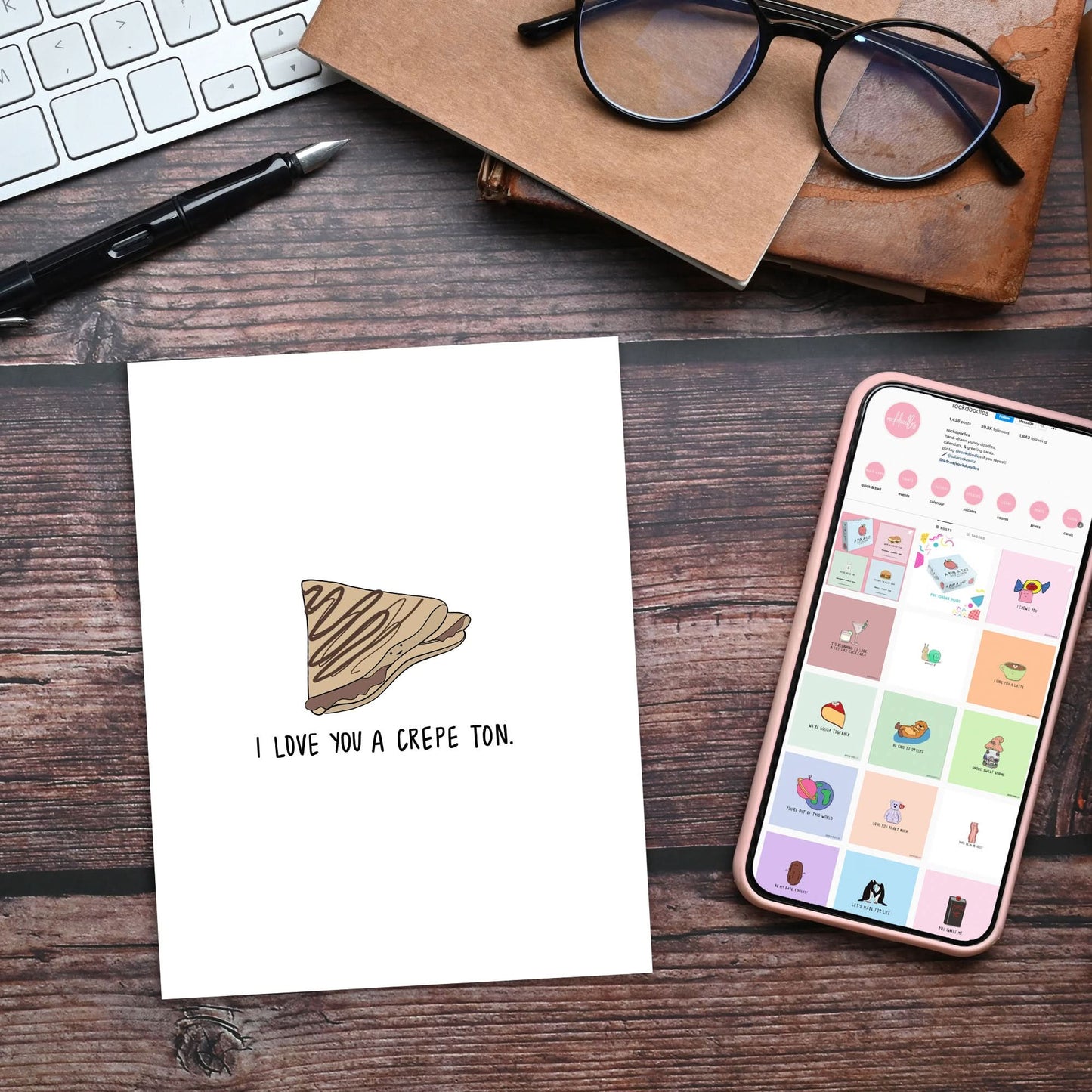 Crepe Ton Card - rockdoodles