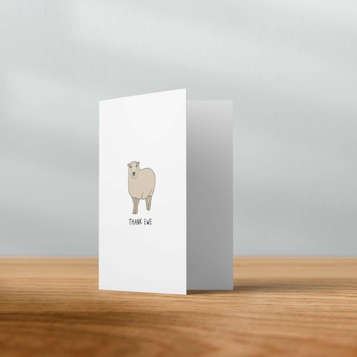 Thank Ewe Card - rockdoodles