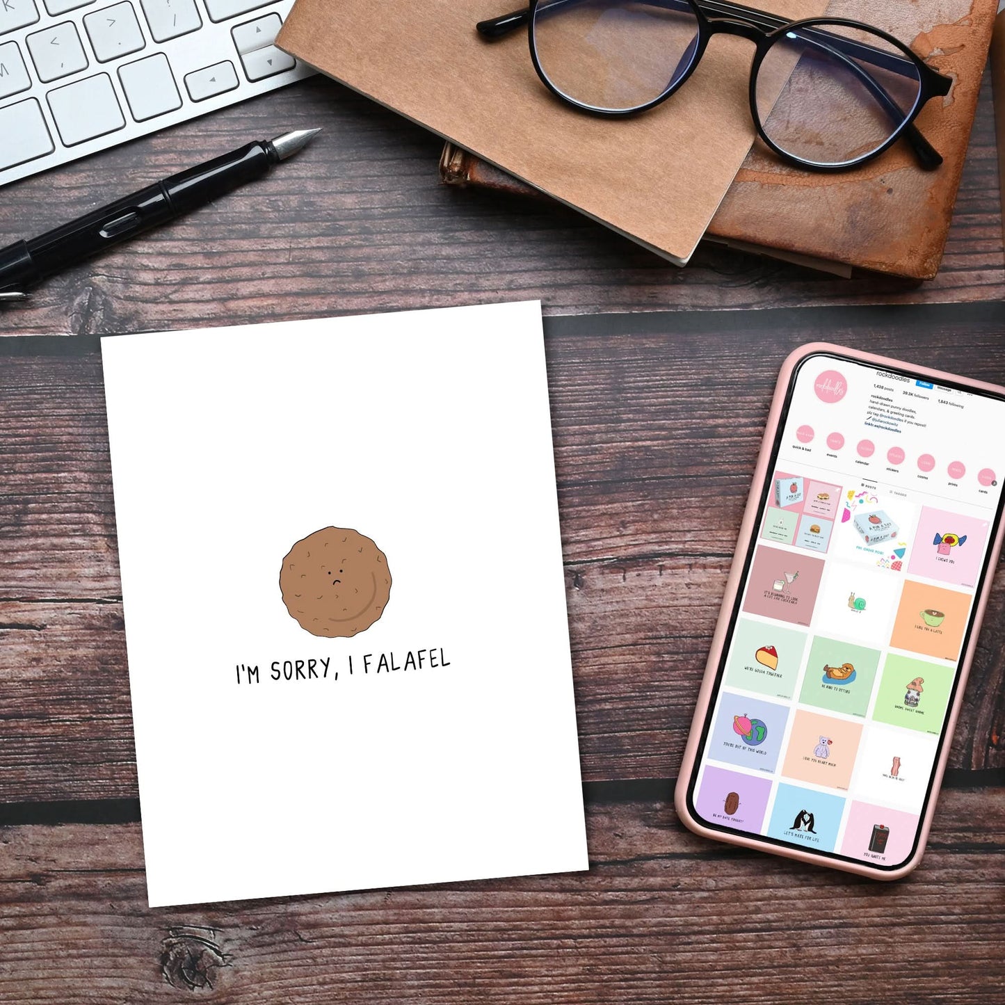 I Falafel Card - rockdoodles