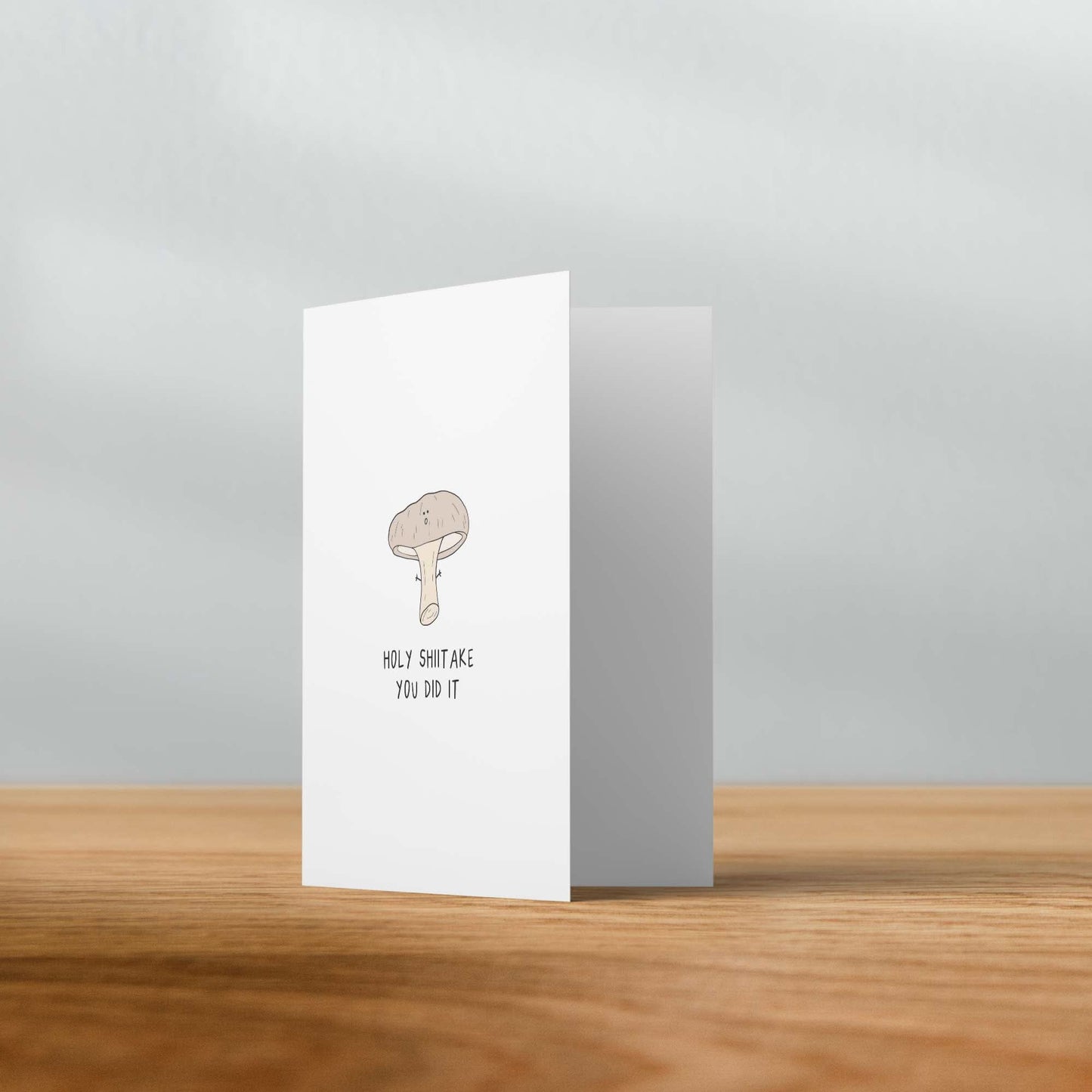 Holy Shiitake Card - rockdoodles