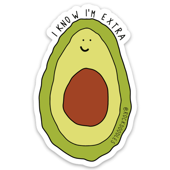 Extra Avo Sticker - rockdoodles