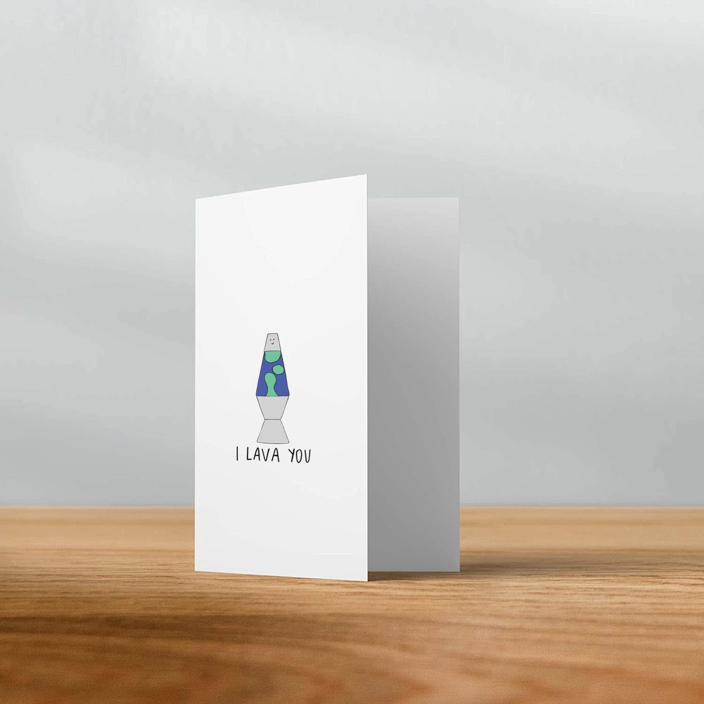 Rockdoodles I Lava You greeting card.