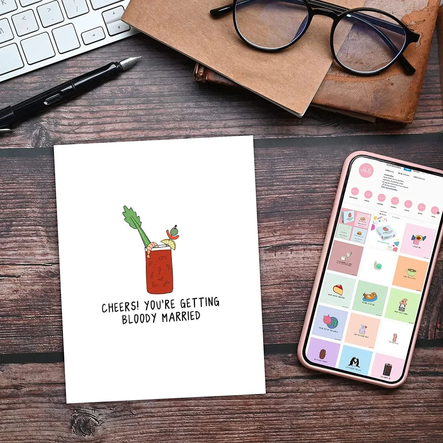 Bloody Married Card - rockdoodles