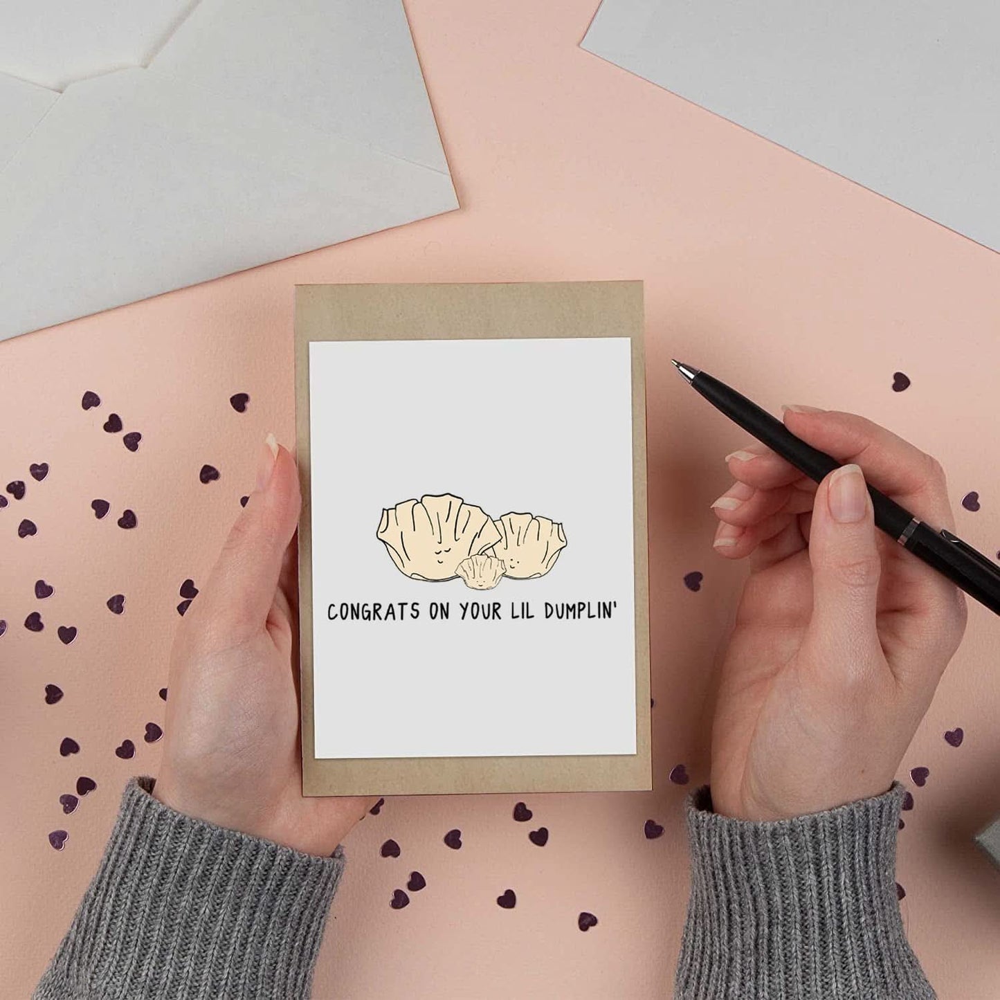 Lil Dumplin' Card - rockdoodles