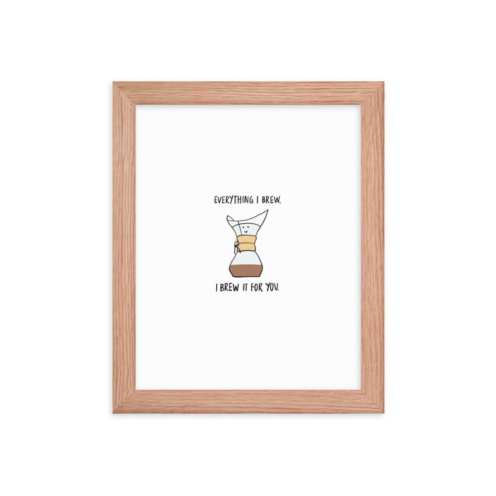 A rockdoodles Everything I Brew Print.