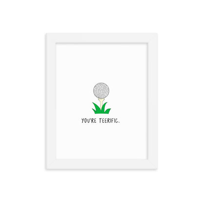 A Teerific Print by rockdoodles with a golf ball on it.