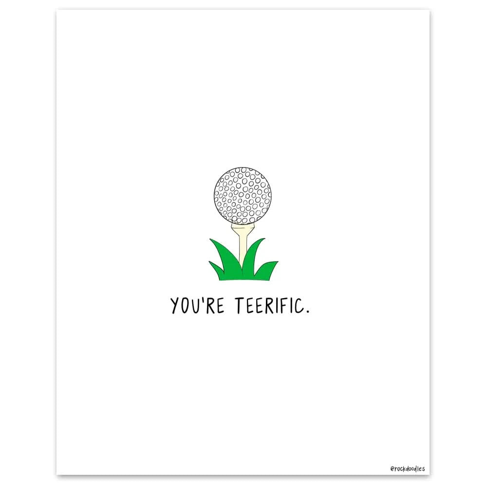 Your framed Teerific Print rockdoodles poster.
