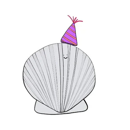 A cartoon artichoke with a smiling face wears a black graduation cap against a plain white background.