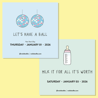 2026 A Pun A Day Desktop Calendar