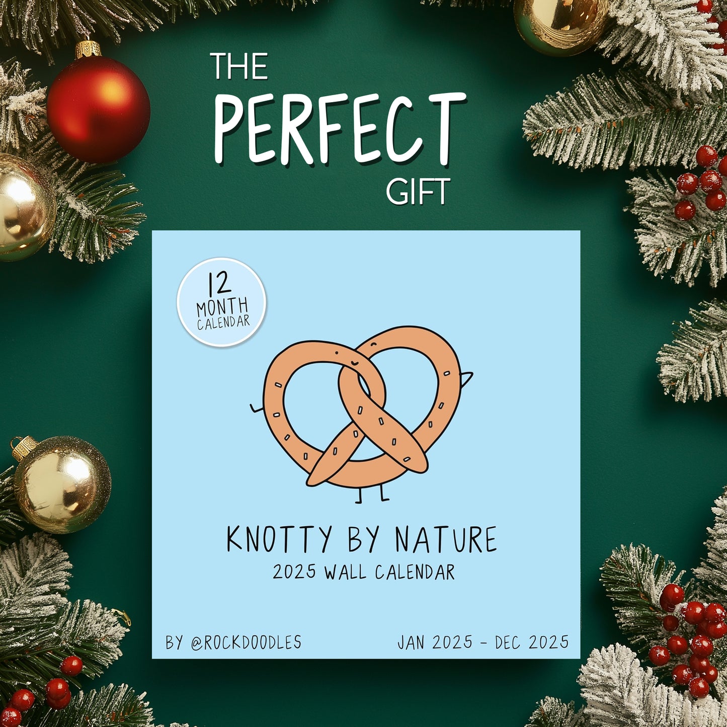 2025 ADULT Wall Calendar "Knotty By Nature"