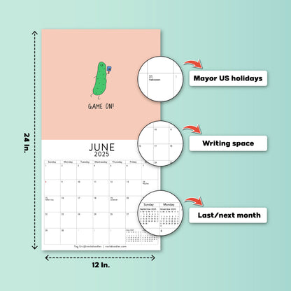 2025 Wall Calendar "You've Got To Be Yolking"