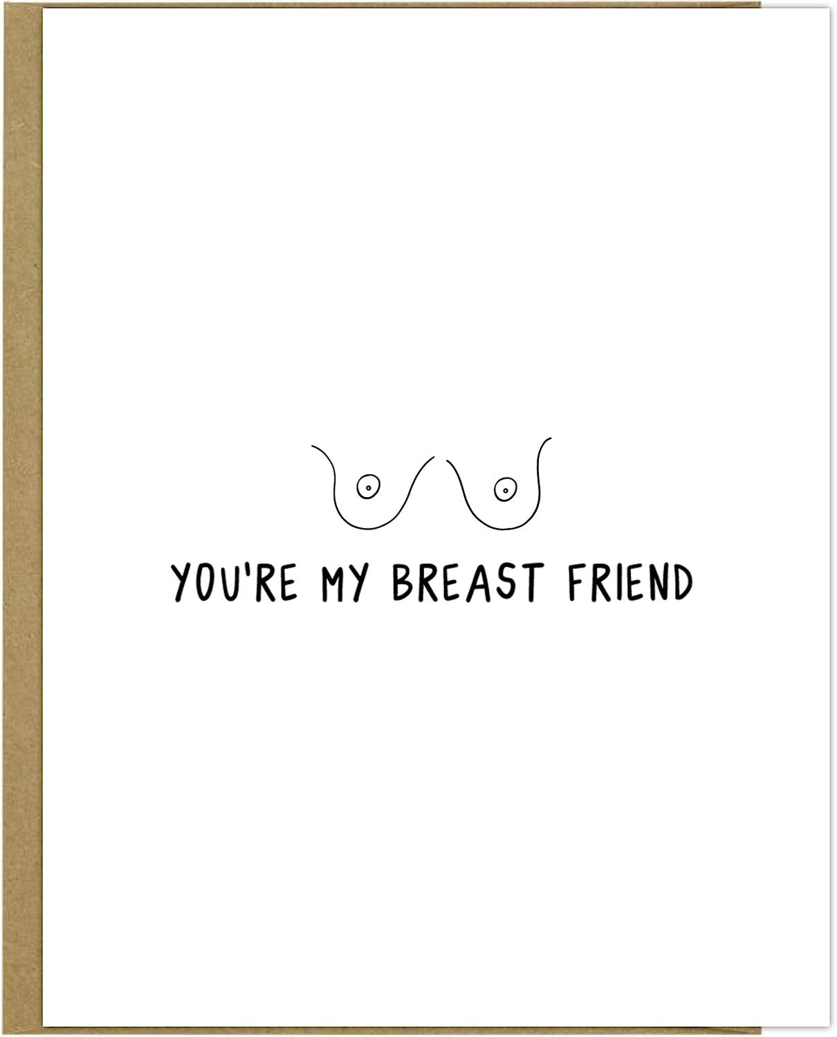 Send a heartfelt message to your Breast Friend with rockdoodles' charming Breast Friend Card. Complete with a matching envelope, this card is perfect for showing your appreciation and love.
