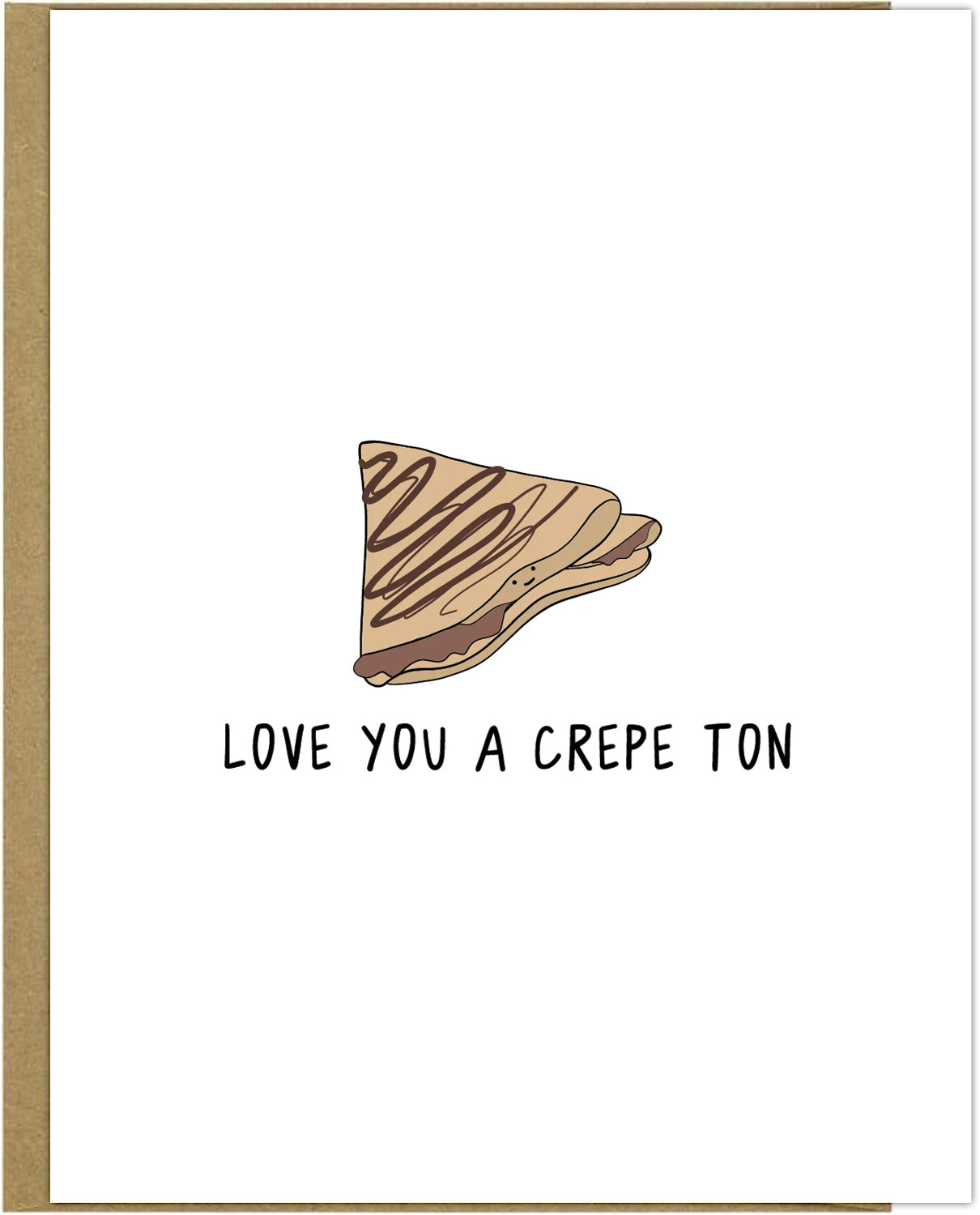 Love you a rockdoodles Crepe Ton greeting card enveloped in creativity.