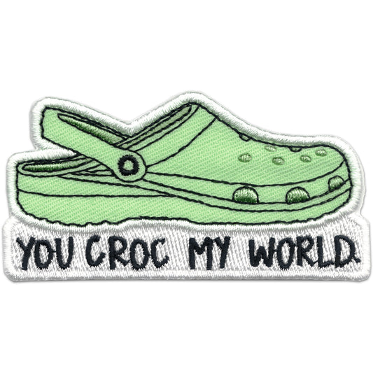 Rockdoodles, you Croc My World garment patch.
