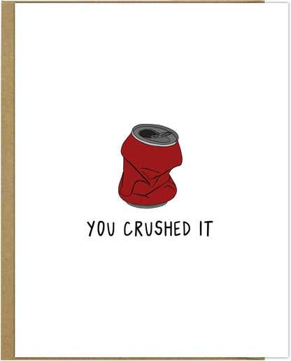 Crushed It Card" by rockdoodles in a stylish envelope.
