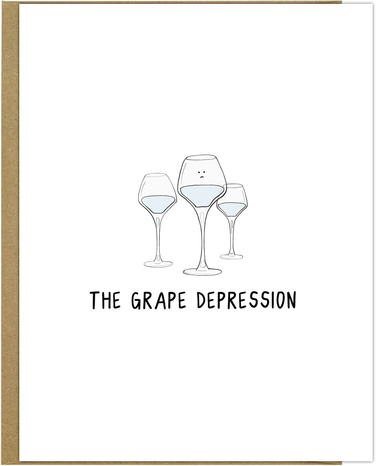 The rockdoodles Grape Depression card is a beautifully crafted card with a blank inside, perfect for any occasion.