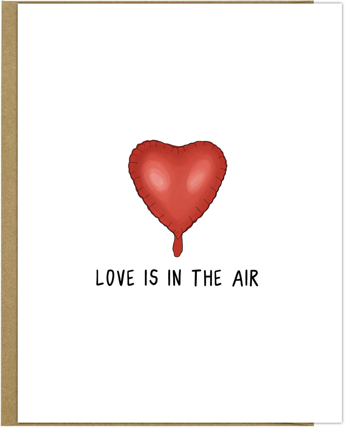 rockdoodles "Love In The Air Card" with a natural envelope.