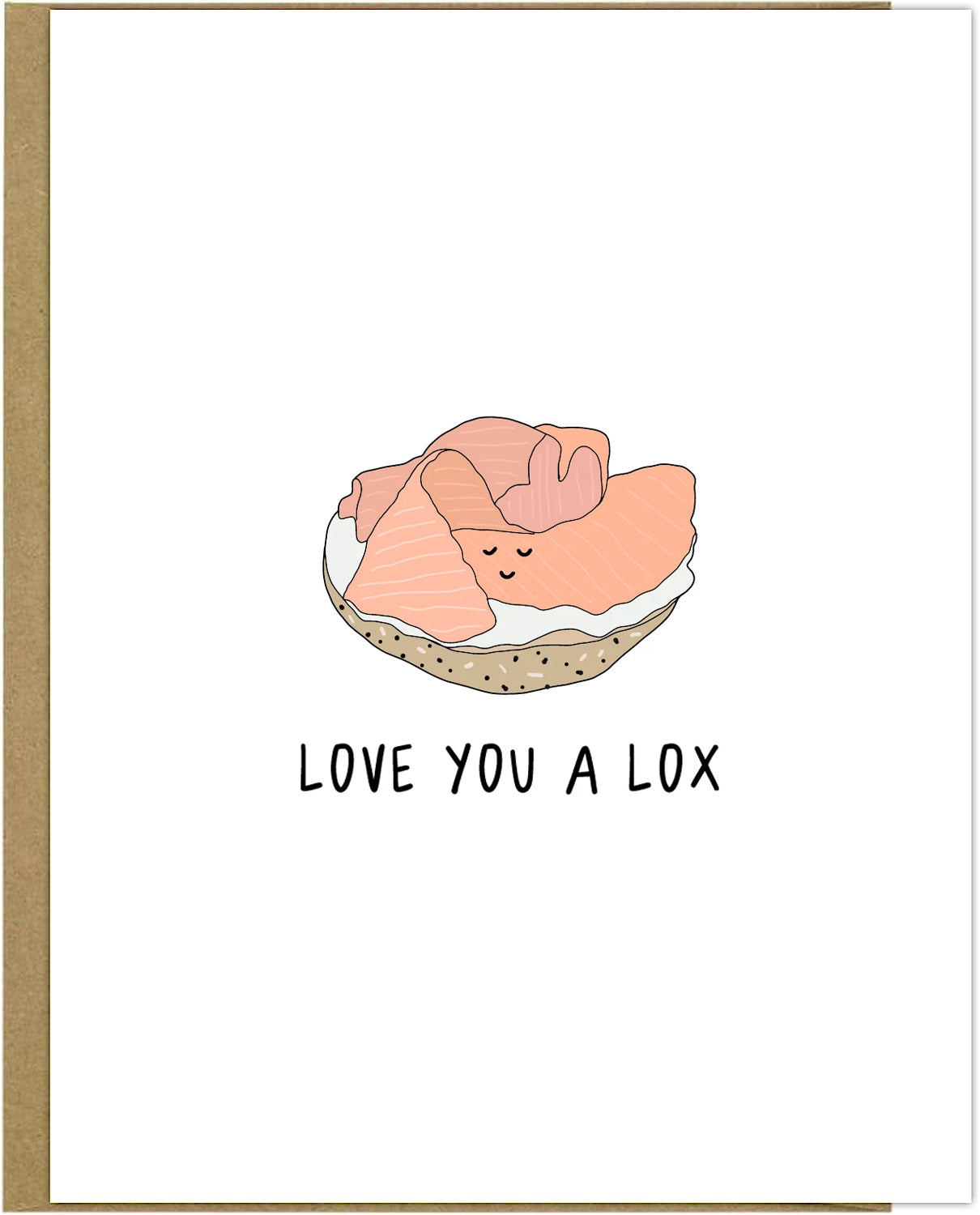 Show your love with a heartfelt rockdoodles Love You A Lox card.