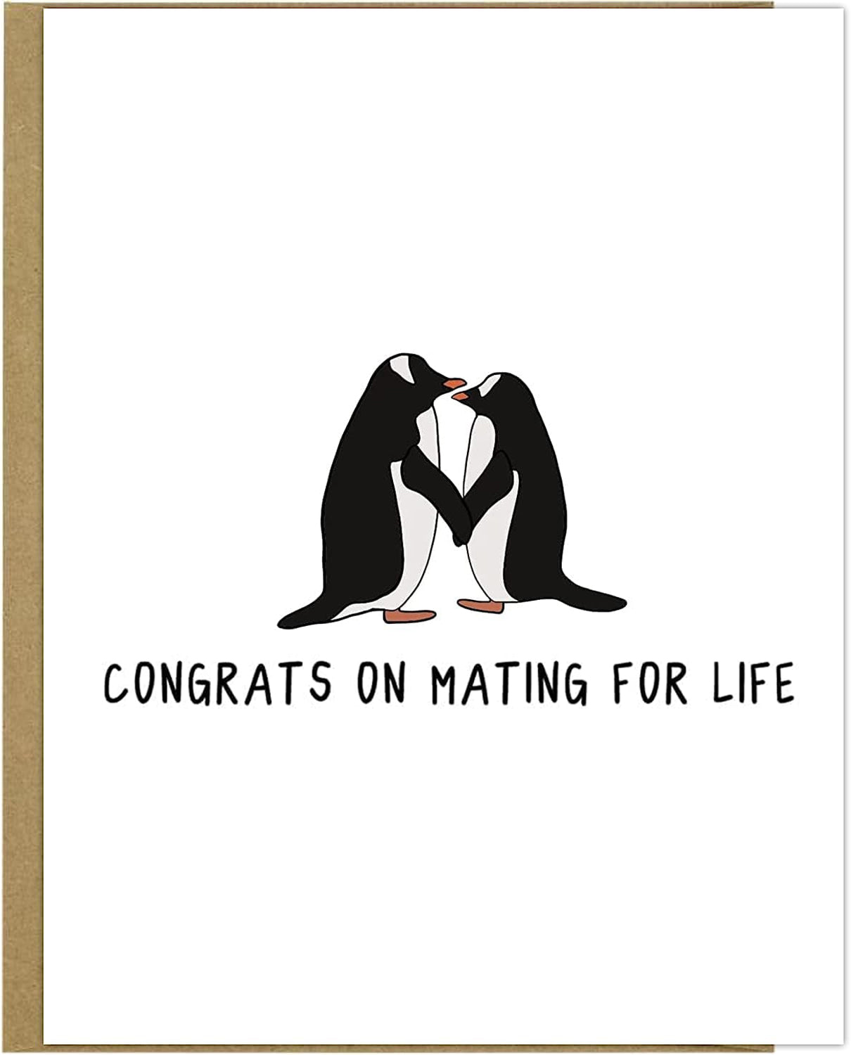 Congrats on rockdoodles Mates For Life Card in a plastic sleeve.