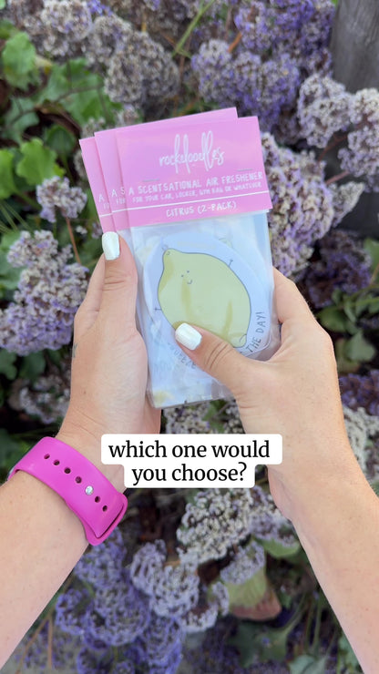 Squeeze The Day (2-Pack) Punny Air Freshener - Lemon Scent