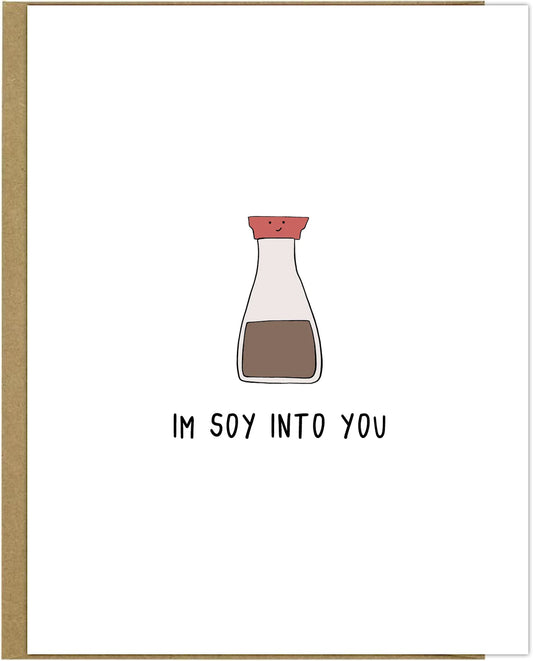 I'm Rockdoodles Soy Into You Card with a cute envelope.