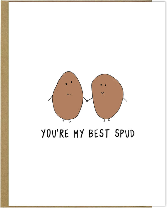 You're my rockdoodles Best Spud Card in an envelope.