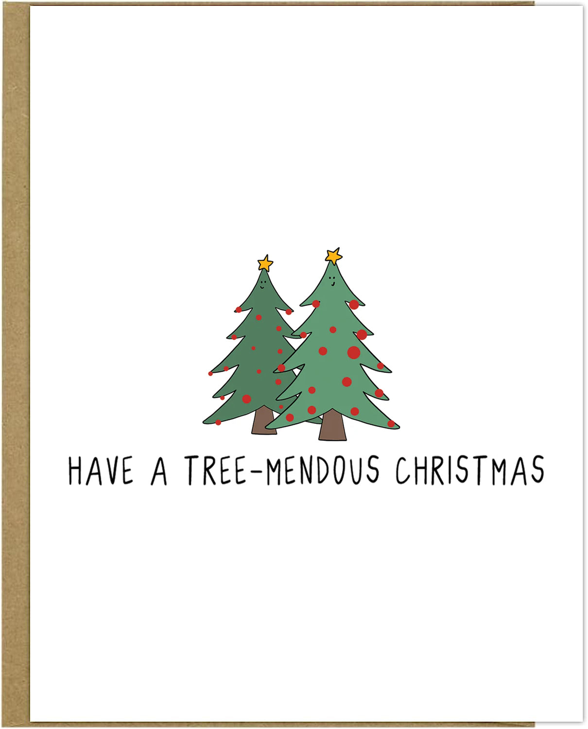 Have a rockdoodles Tree-Mendous Christmas Card.