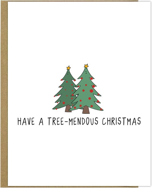 Have a rockdoodles Tree-Mendous Christmas Card.