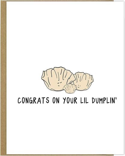 Congratulations on your rockdoodles lil dumpling card!
