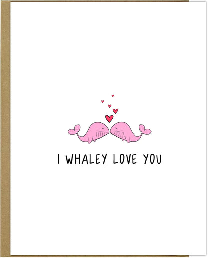 Whaley Love Card (pink)