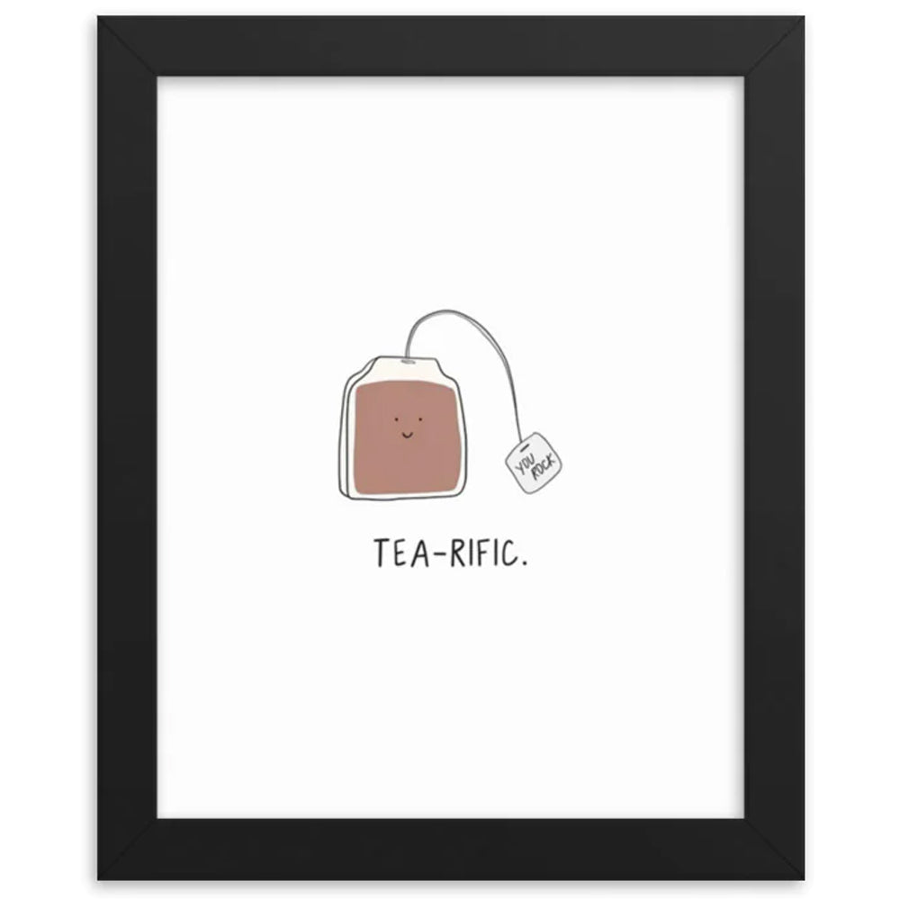 A Tea-rific Print by rockdoodles, a tearic tea bag home framed fine art print on thick matte paper.