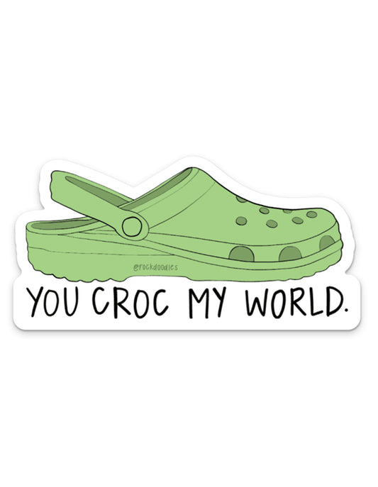 Croc My World Sticker - rockdoodles