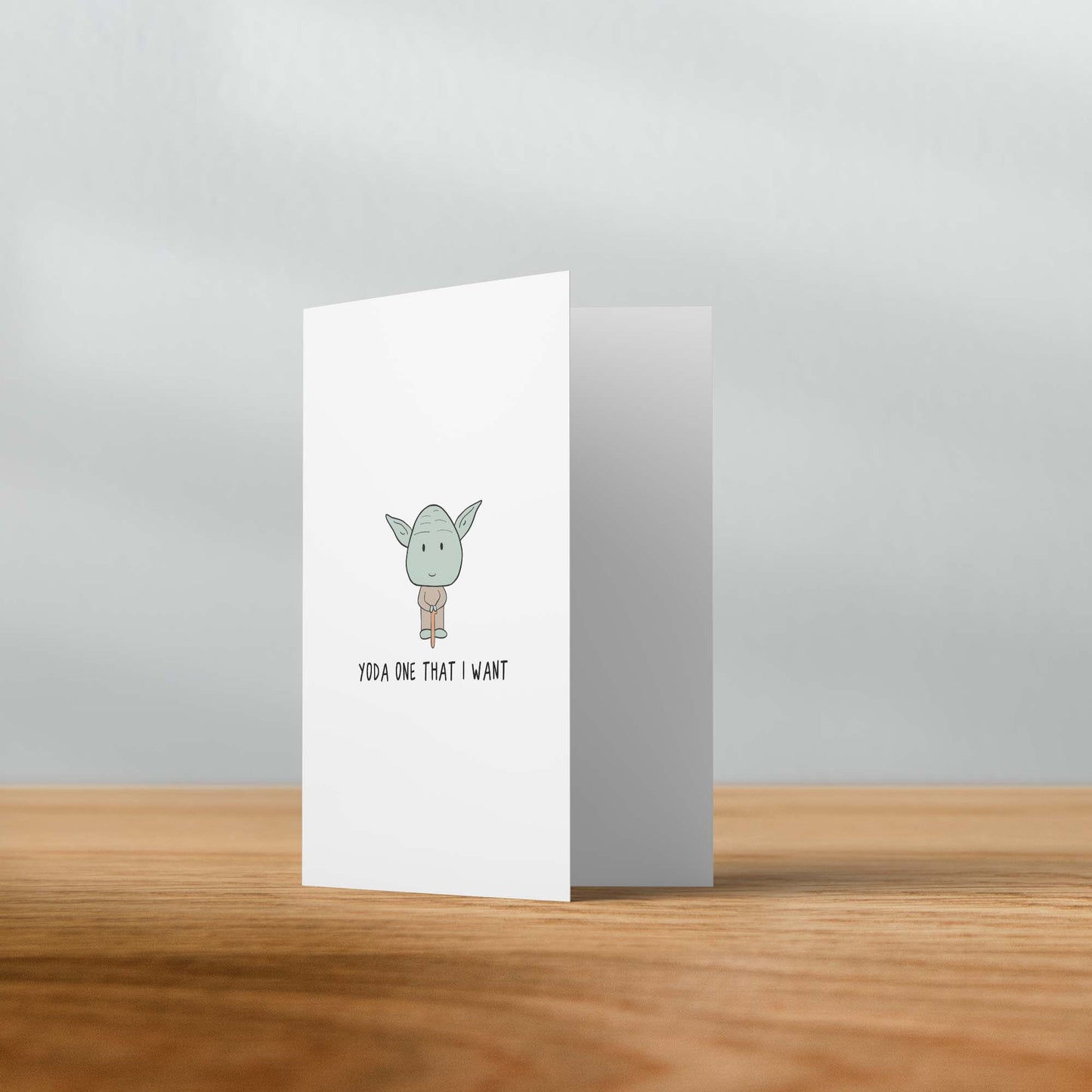 Yoda One Card - rockdoodles