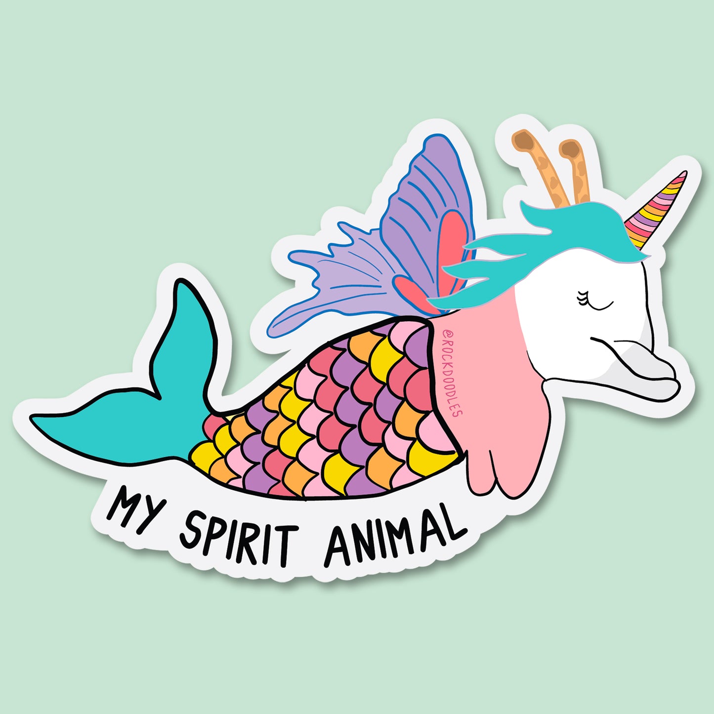 My Spirit Animal Sticker - rockdoodles