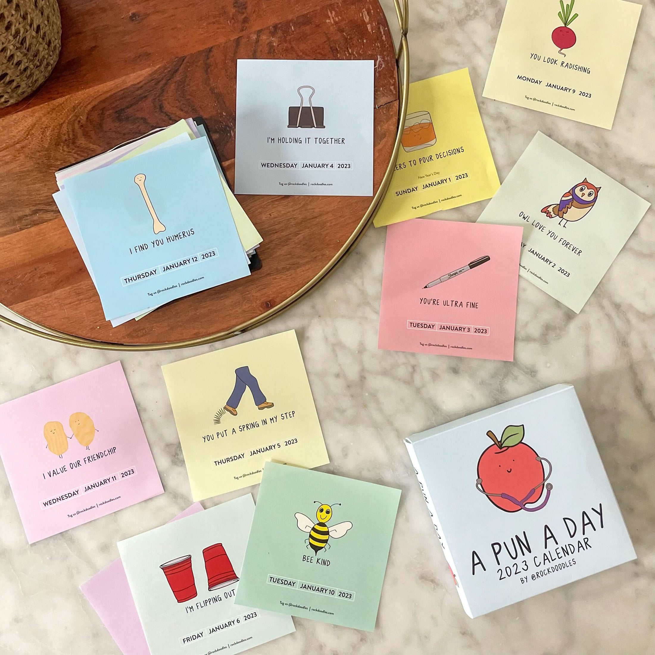 2024 Rockdoodles Punny Day-To-Day Calendar – rockdoodles