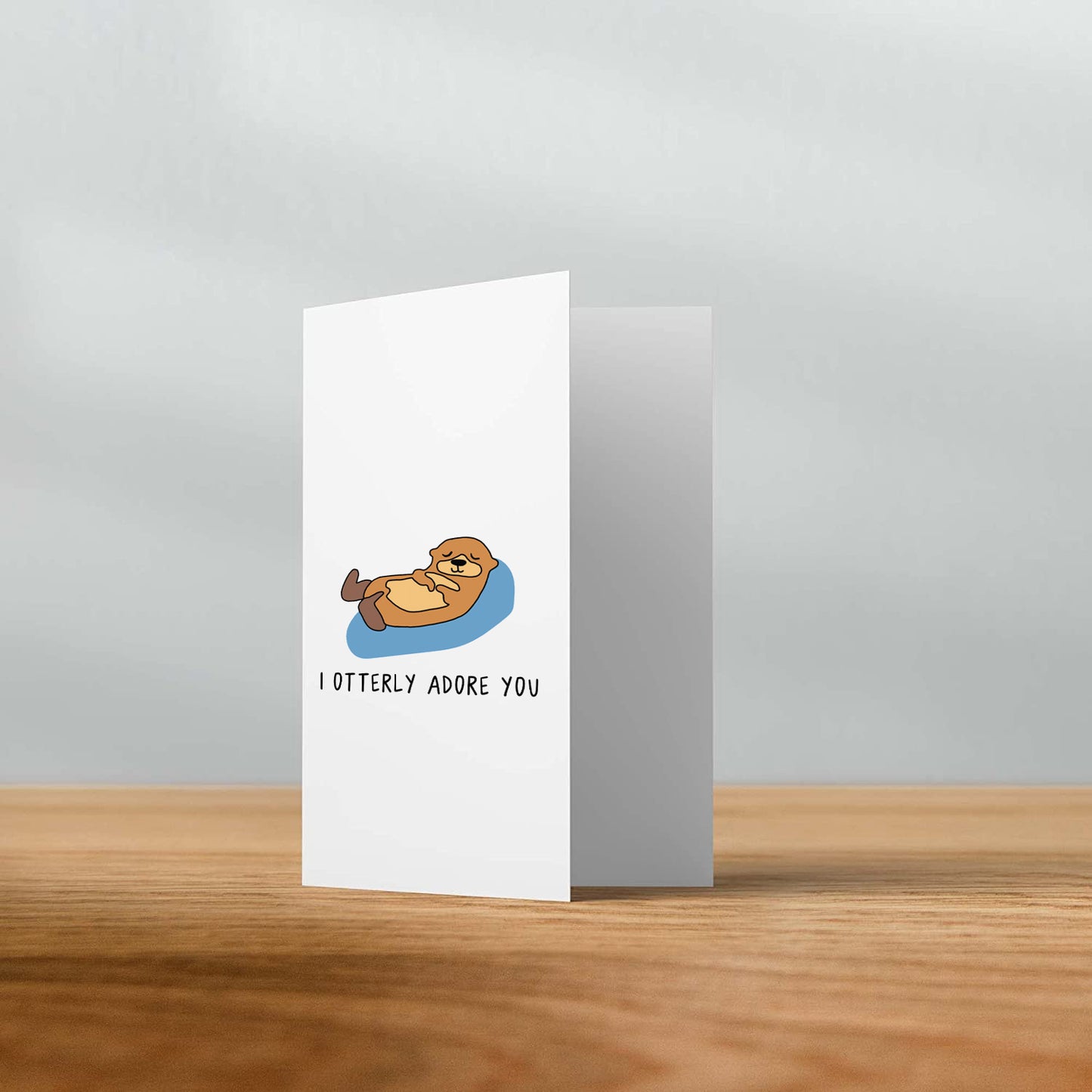 Send a heartfelt card with an adorable otter design to express your gratitude. This rockdoodles I Otterly Adore You Card comes with a natural envelope for an eco-friendly touch.